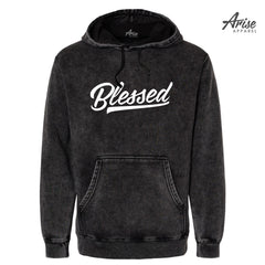 Blessed Script Calligraphy Hoodie Sweatshirt