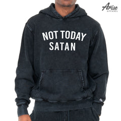 Not Today Satan Christian Hoodie Sweatshirt