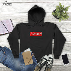 Blessed Box Logo Hoodie Sweatshirt