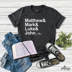 Matthew & Mark & Luke & John t-shirt