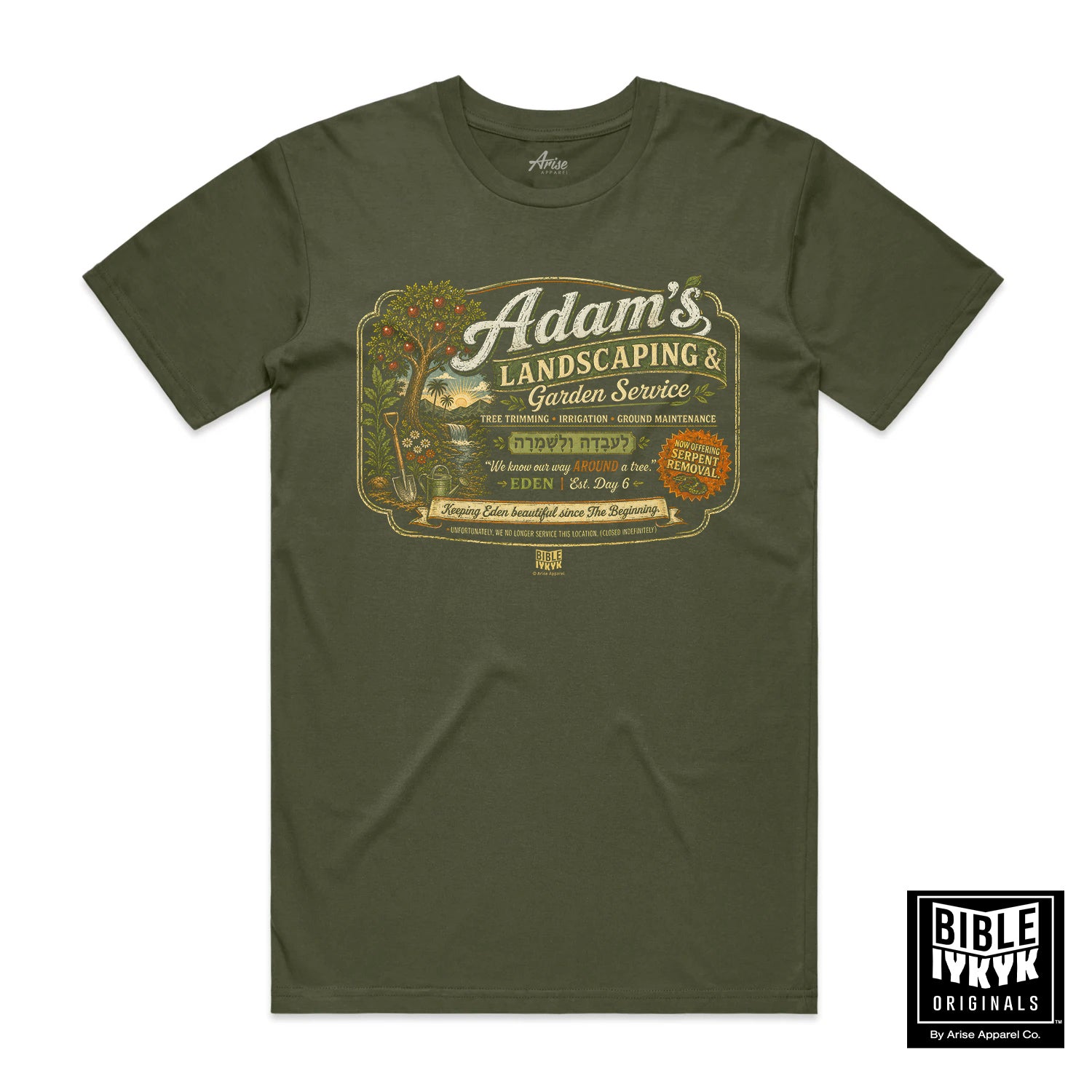 Adam's Landscaping & Gardening Service t-shirt