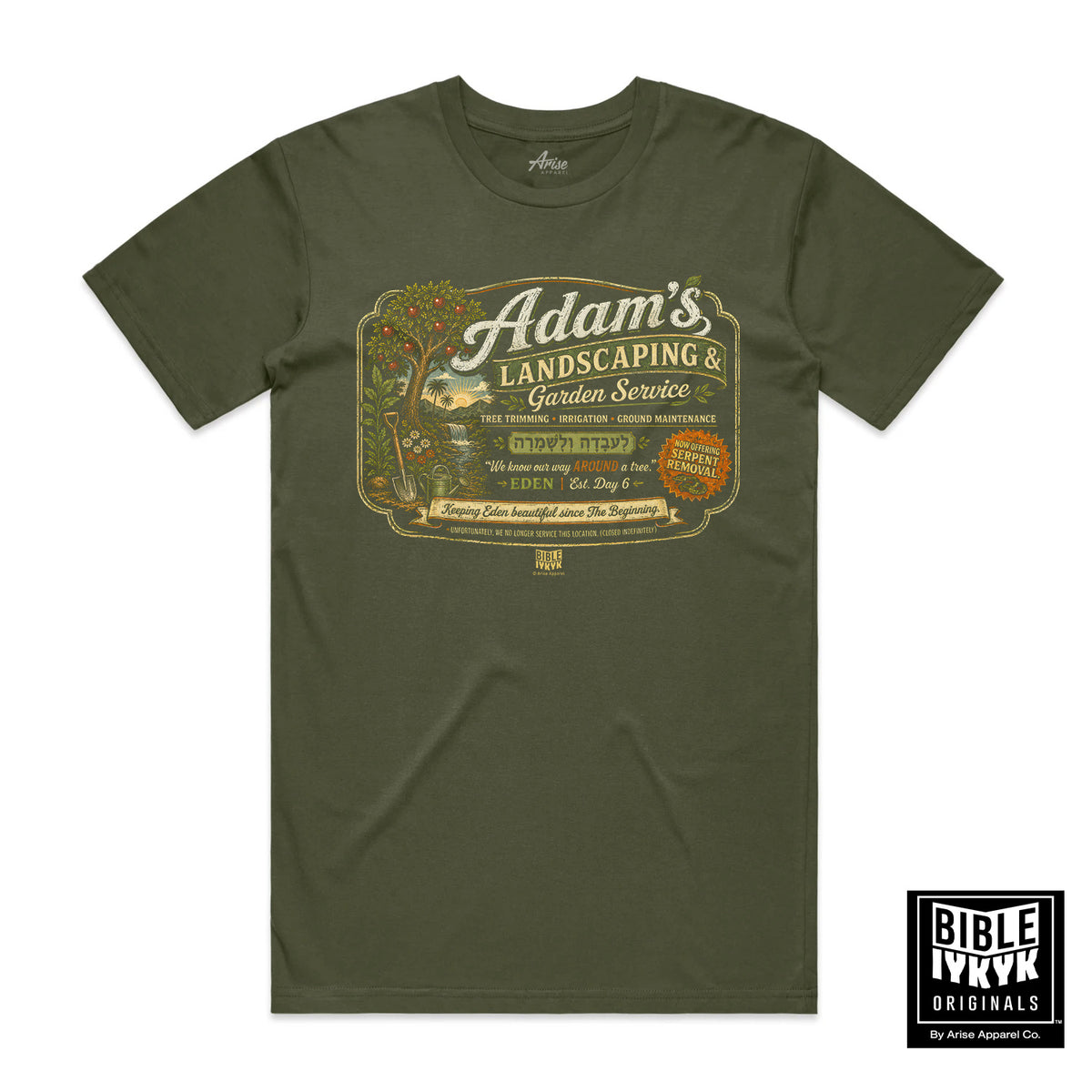 Adam's Landscaping & Gardening Service t-shirt