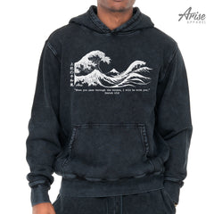 Peace Above The Storm Hoodie Sweatshirt (Great Wave)