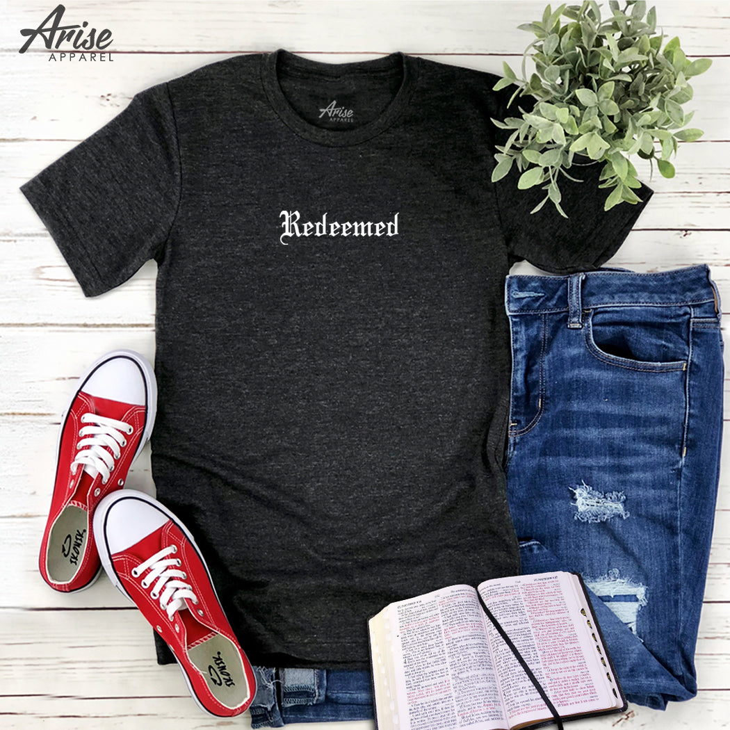Redeemed T-Shirt (minimal text)