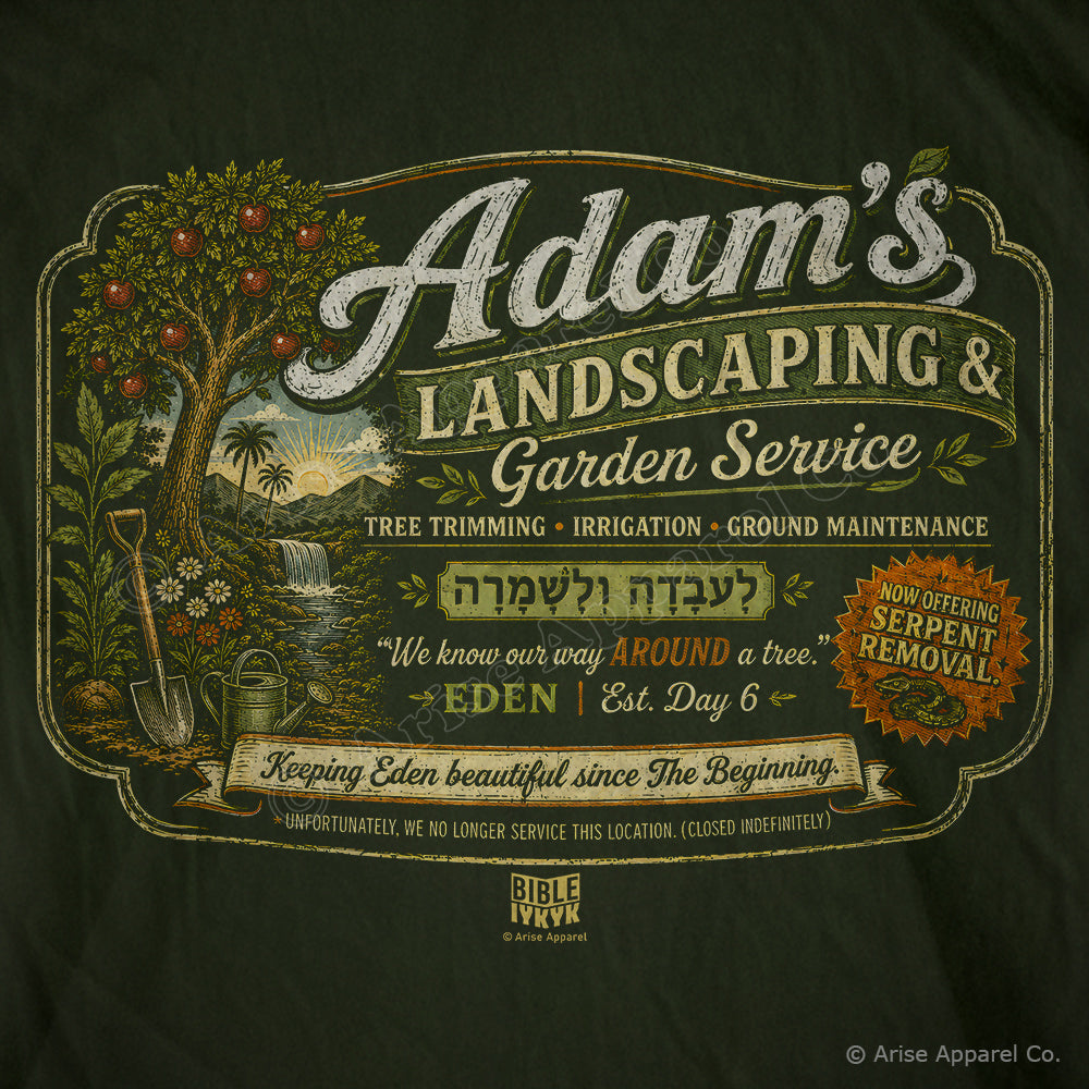 Adam's Landscaping & Gardening Service t-shirt