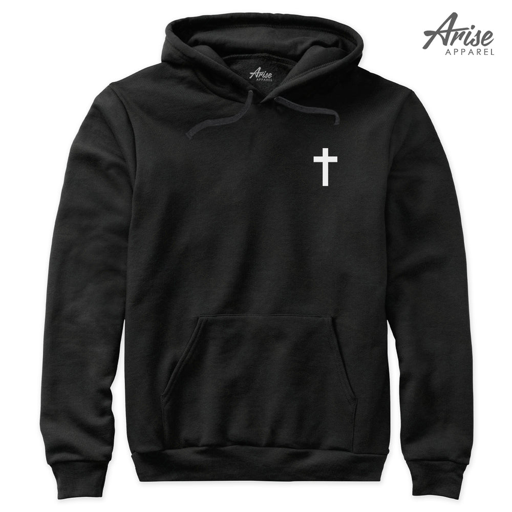  | CROSS BACK HOODIE-BLACK ①-8 Youth Black Cross Hoodie | HVN Threads