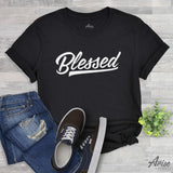 Blessed Script Calligraphy T-Shirt