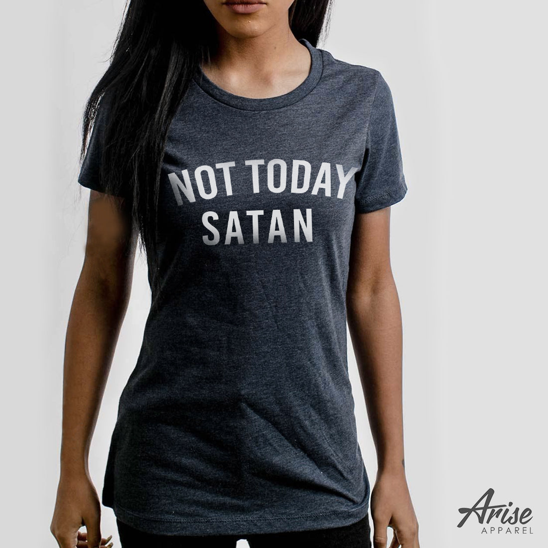 Not Today Satan Christian T-Shirt